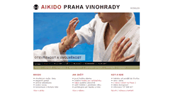 Desktop Screenshot of aikidovinohrady.cz
