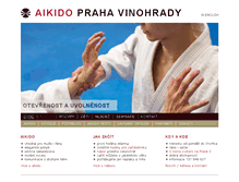 Tablet Screenshot of aikidovinohrady.cz